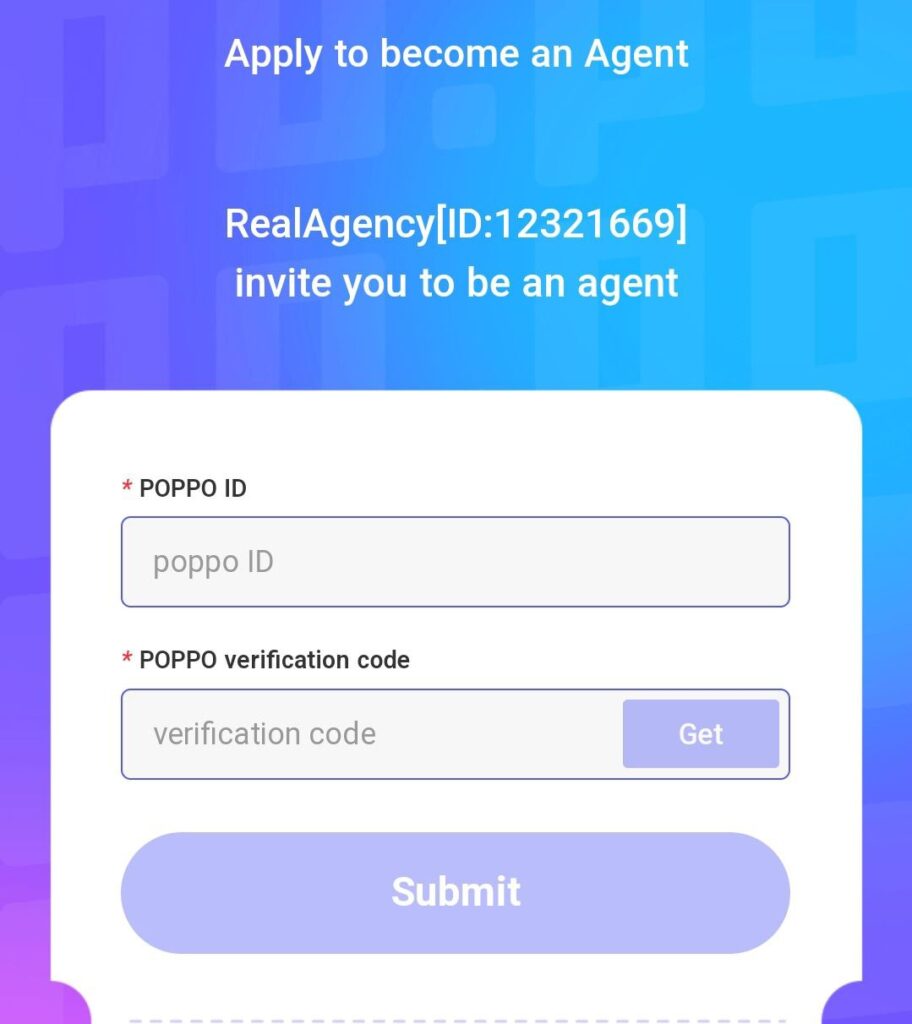 poppo agency registration